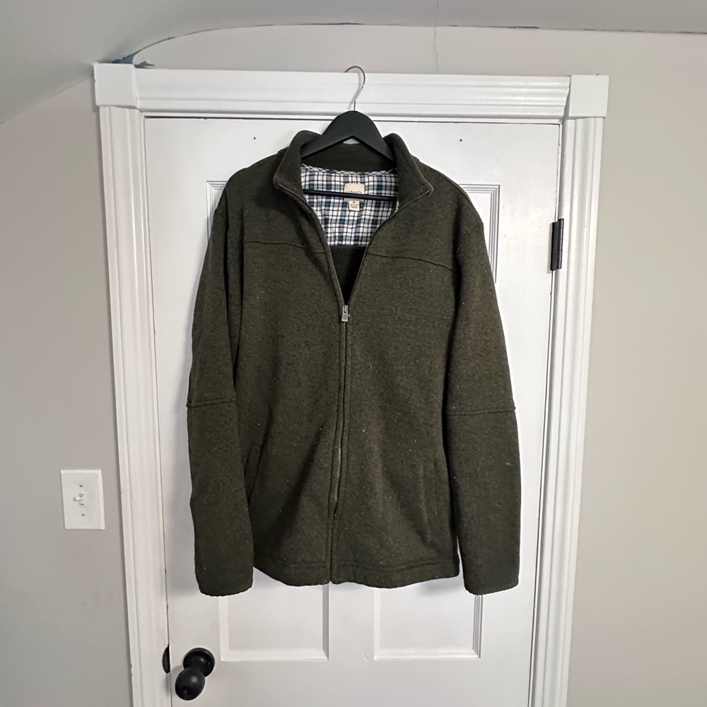 G.H. Bass & Co. Olive Zip-Up Sweater